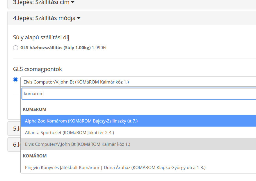 GLS csomagpont szállítási modul oc3-hoz - Image 2